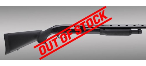Hogue Overmolded Mossberg 500 Stock - Black, 12 Gauge/20 Gauge, 12" Length Of Pull