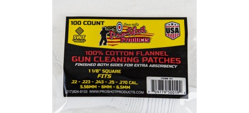 Pro-Shot Products .22-.270 Caliber Gun Cleaning Patches