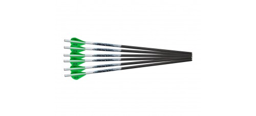 Excalibur PROFLIGHT 16.5" Flat Black Arrows - 6 Pack