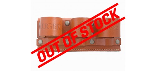 Ruger 10/22 3 Magazine Leather Pouch