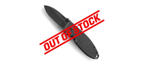 CRKT Squid 2.14" Stonewash/Stainless Folding Knife - Black