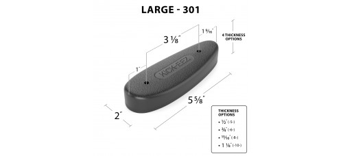 KICK-EEZ All Purpose Large 5" Recoil Pad