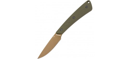 Browning Back Country Micro 2.75" Fixed Blade Knife - Bronze/ODG