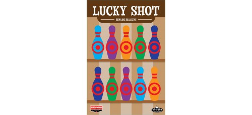 Birchwood Casey Lucky Shot Bowling Pin Dirty Bird Paper Targets