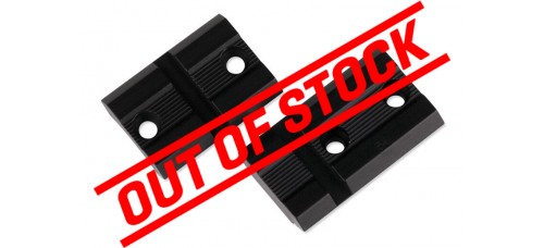 Weaver Browning Bar Matte Black Top Mount Base Pair