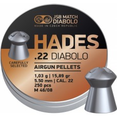 JSB Match Diabolo Hades .22 Caliber 15.89 Grain Diabolo Pellets