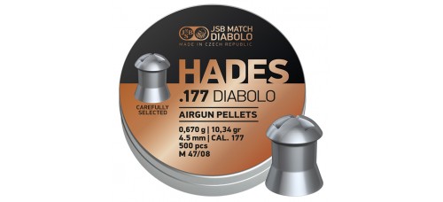 JSB Match Diabolo Hades .177 Caliber 10.34 Grain Diabolo Pellets