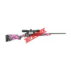 Savage 110 Apex Hunter XP Muddy Girl .243 Win 22" Barrel Bolt Action Rifle - Pink Camouflage