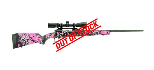 Savage 110 Apex Hunter XP Muddy Girl 6.5 Creedmoor 24" Barrel Bolt Action Rifle Pink Camouflage