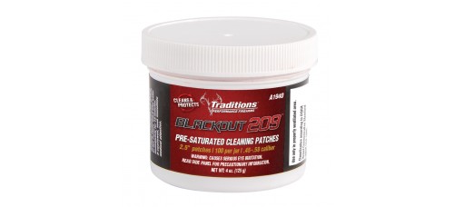 Traditions Blackout 209 Pre-Saturated Cleaning Patches - 100/Jar
