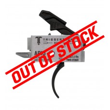 TriggerTech AR Duty AR15 Semi Auto 3.5 LBS. Traditional Curved Trigger - Black