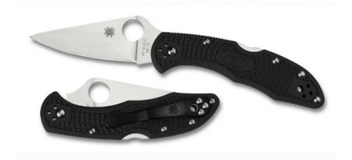 Spyderco Delica 4 Black FRN FFG 7 1/8" Folding Blade Knife