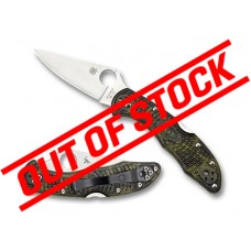 Spyderco Delica 4 FRN Zome Green 2.9" Folding Blade Knife