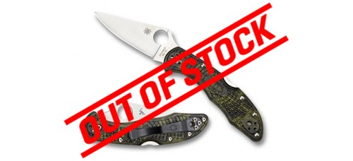 Spyderco Delica 4 FRN Zome Green 2.9" Folding Blade Knife