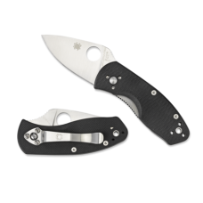 Spyderco Ambitious G-10 Black Plain Edge 5.8" Folding Blade Knife