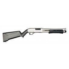 Canuck Defender Marine 12 Gauge 3" 14" Barrel Pump Action Shotgun - Nickel/Black Canuck Defender Marine 12 Gauge 3" 14" Barrel Pump Action Shotgun - Nickel/Black