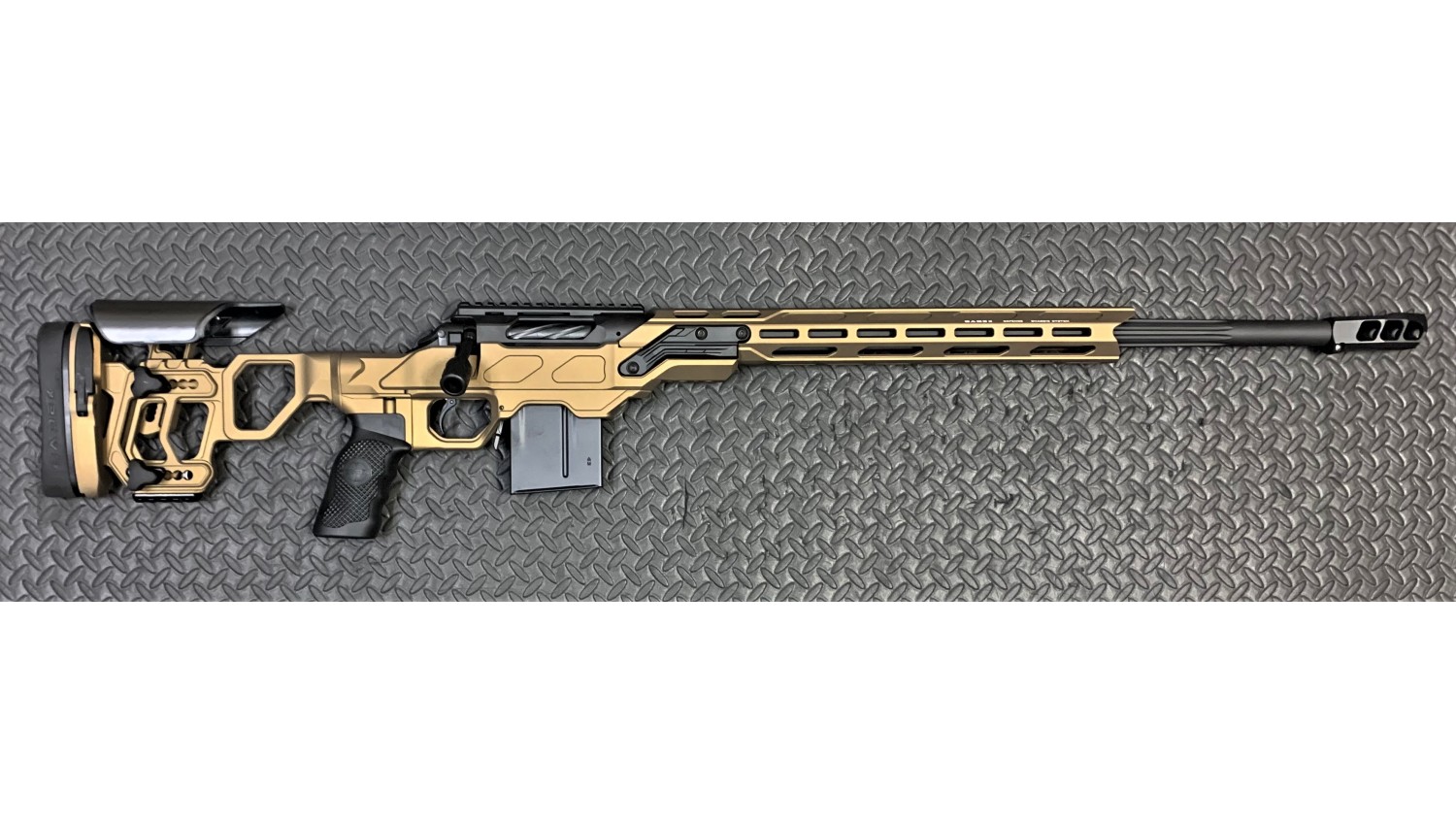 Cadex Defense CDX-R7 FCP (Field Comp) SA .308 Win 24 1:11.25 Bbl Skeleton  Stock Hybrid Grey/Black Rifle w/MX1 Muzzle Brake  CDXR7-FCP-308-24-BS20-D2F1N-HGB For Sale!