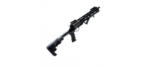 Canuck Evolve Blackout .410 Gauge/.45 Long Colt 2.5" 9" Barrel Tactical Revolver Rifle - Black Canuck Evolve Blackout .410 Gauge/.45 Long Colt 2.5" 9" Barrel Tactical Revolver Rifle - Black