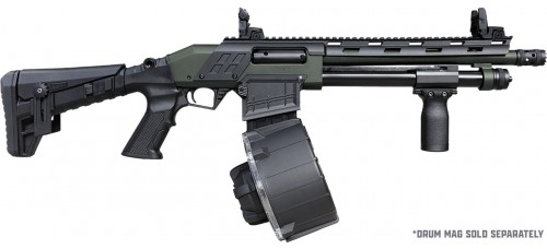 Canuck Recon 3 12 Gauge 3" 12" Barrel Pump Action Shotgun - Olive Drab Canuck Recon 3 12 Gauge 3" 12" Barrel Pump Action Shotgun - Olive Drab