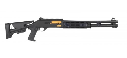 Canuck TacOp Pro 12 Gauge 3" 18.5" Barrel Semi Auto Shotgun - Black/Gold