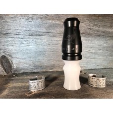 Capital Waterfowling Wise Guy Black Delrin w/White Goose Call