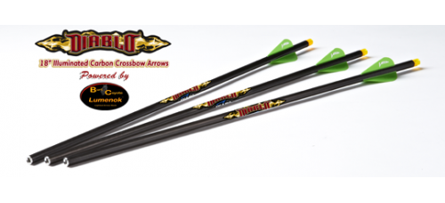 Excalibur Diablo Carbon Arrows w/Lumenok - 3 Pack