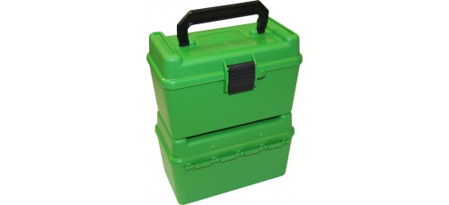 MTM Case-Gard Deluxe 50 Round Ammo Case with Bullet Tip Protection