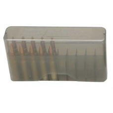 MTM Case-Gard Sliptop 20 Round Rifle Ammo Box - Clear Smoke