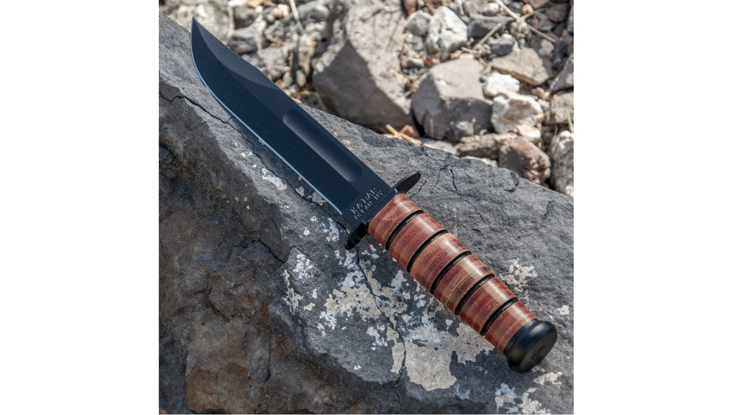 USMC Vindicator Feststehendes Messer – Schwarze Klinge 14,9 Cm, G-10 Griff, Nylonscheide
