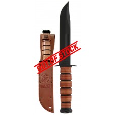 Ka-Bar USMC 7" Fixed Blade Knife - Brown