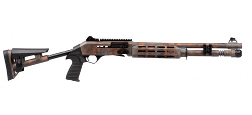 Ege Panzer Arms M4 Speed Pro 12 Gauge 3" 18.5" Barrel Semi Auto Tactical Shotgun - Rusted Blue Cerakote