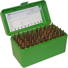 MTM Case-Gard 50 Round Green Rifle Ammo Box