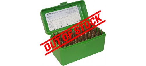 MTM Case-Gard 50 Round Green Rifle Ammo Box