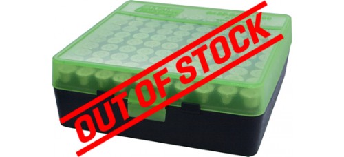 MTM Case-Gard 100 Round Green/Black Flip Top Handgun Ammo Box MTM Case-Gard 100 Round Green/Black Flip Top Handgun Ammo Box