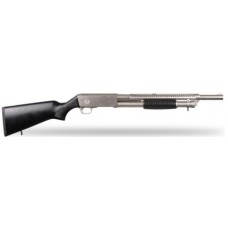 EGE Arms PA37 Black/Nickel 12 Gauge 3" 18.5" Barrel Pump Action Shotgun