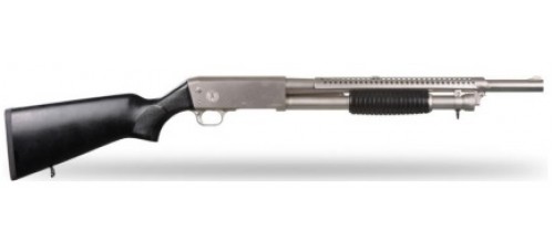 EGE Arms PA37 Black/Nickel 12 Gauge 3" 18.5" Barrel Pump Action Shotgun