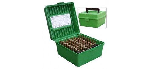 MTM Case-Gard Deluxe Magnum Green 100 Round Ammo Case