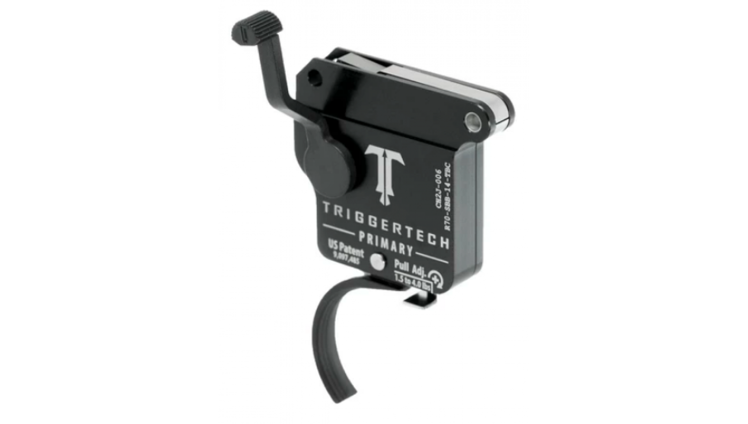 TriggerTech Primary Remington 700 PVD Black Curved Drop In Trigger.