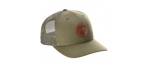 Vortex Londen Three Peaks Leather Patch Cap