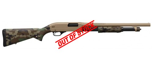 Winchester SXP Woodland Defender Flat Dark Earth 12 Gauge 3" 18" Barrel Pump Action Shotgun
